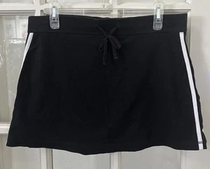 Schwarzer Y2K Minirock Damen Medium Vintage adrett sportlich - Bild 1 von 10