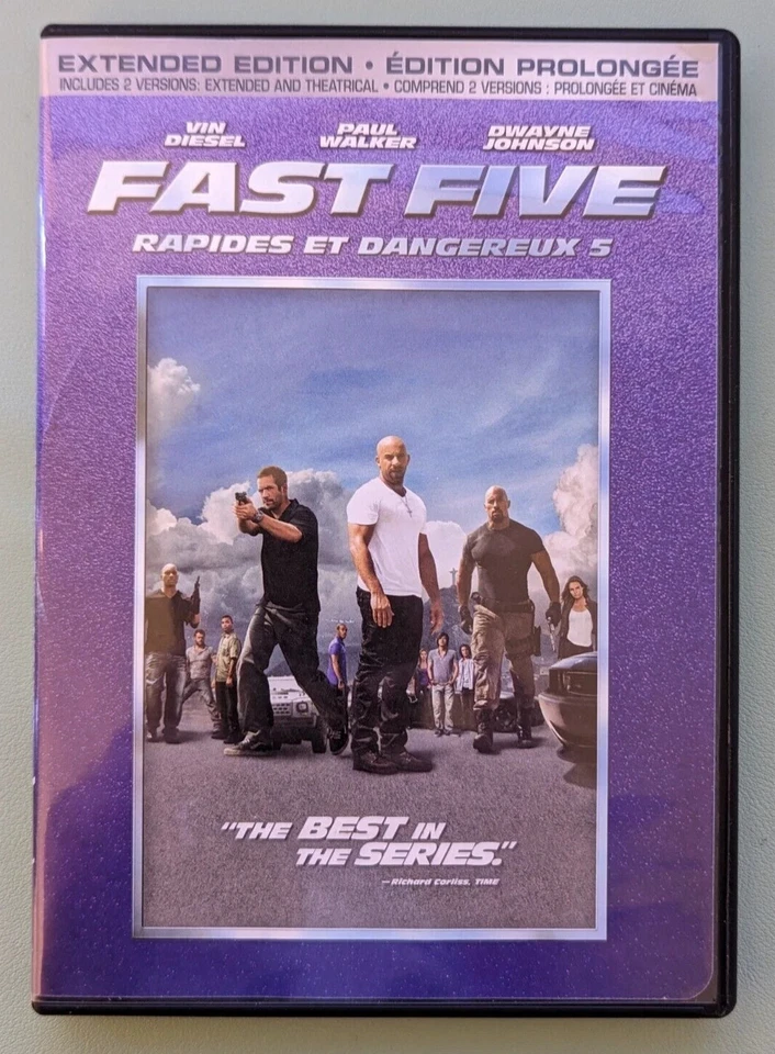 Fast Five (DVD, 2011, Extended Edition, Extended/Theatrical) DISC IS MINT - Image 1 of 1