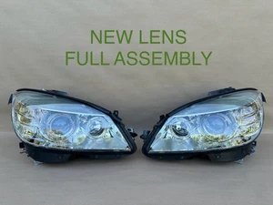 08-11 Mercedes W204 C300 C350 C63 Xenon HID Headlight Assembly, OEM Pair L & R - Picture 1 of 21