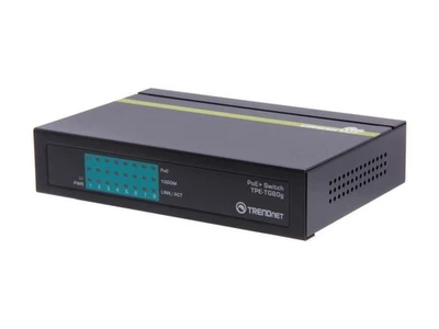 TRENDnet 8-Port Gigabit PoE+ Switch, 8 x Gigabit PoE+ Ports, 123W PoE Power - Image 1 of 4