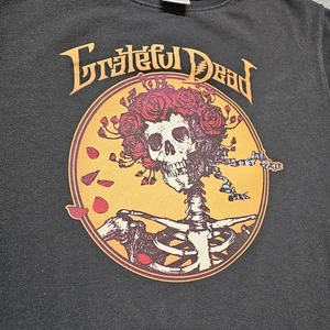 Grateful Dead Sweatshirt Womens Medium Bertha Skeleton and Roses Long Sleeve - Picture 1 of 17