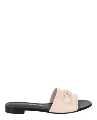 Slides femininos de couro Ferragamo Rhodes - Imagem 1 de 4