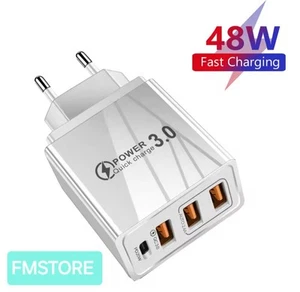 Caricatore Multiplo 48 W 4 Porte USB-C QC 3.0 Adattatore Usb-C Ricarica Rapida - Zdjęcie 1 z 5