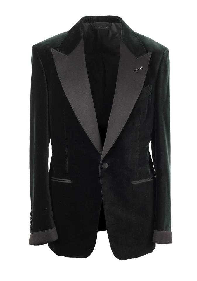 Chaqueta de Cena Esmoquin Verde TOM FORD Shelton Talla 48/38R EE. UU. Chaqueta Blazer... Foto 1 de 4