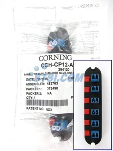 Panel adaptador de fibra Corning CCH-CP12-A9, 6 LC dúplex OS2 monomodo ~STSI - Imagen 1 de 3