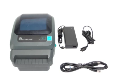 Zebra GX420d Label Printer, USB, Serial, Parallel and Cutter GX42-202512-000 - Image 1 of 4