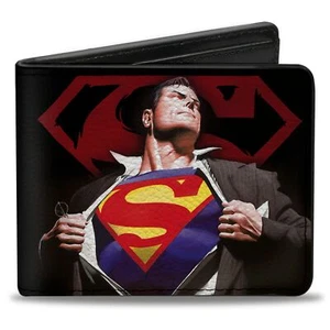 Cartera plegable DC Comics Superman Forever Clark Kent Transition Shield - Imagen 1 de 3