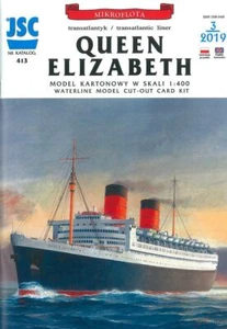 QUEEN ELIZABETH passenger ship - JSC 413 - 1/400 paper model - Picture 1 of 2