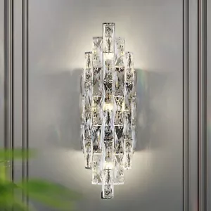 Kaiyuan Modern Crystal Wall Light Wall Sconce Chrome - Luxury NEW 1959 Wayfair - Picture 1 of 1