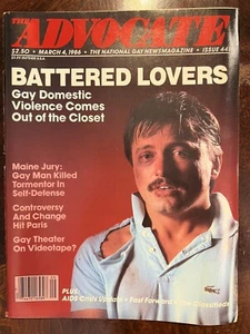 The Advocate National Gay News Magazine March 1986 Battered Lovers - Picture 1 of 1