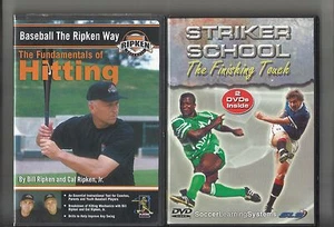 2 SPORT DVD Striker School Finishing Touch (2 DVD) & Baseball Ripken Way: Lot - Picture 1 of 2