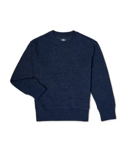 BOYS LONG SLEEVE PULLOVER FLEECE TOP BLUE SWEATER / SWEATSHIRT SIZE S 6 - 7 NEW - Picture 1 of 8