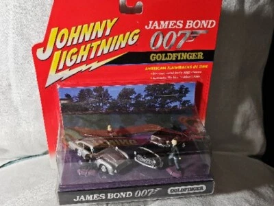  2002 Johnny Lightning James Bond 007 Goldfinger '64 Aston Martin/'55 Chrysler - Image 1 of 4