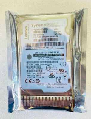 00WG666 00WG665 00WG669 LENOVO 600GB 15K RPM 12Gbps 2.5" G3HS SAS HDD Hard Drive - Image 1 of 4