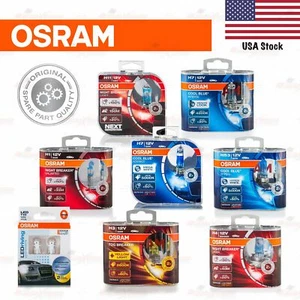OSRAM GENUINE Light Bulbs Lamps H1 H3 H4 H7 H8 H11 HB3 HB4 H6W H21W T10 T20 P21W - Picture 1 of 18