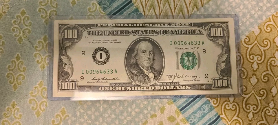 100 dollar bill 1969 In Great Condition! A Must Have. Make An Offer Today - Image 1 of 2