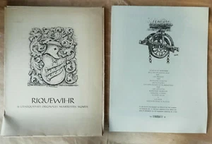 Riquewihr 12 Lithographies A KLEBAUR J SCHIRA & A SELIG éd Alsatia 1950 - Picture 1 of 7