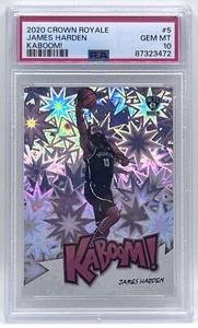 2020 Crown Royale #5 James Harden KABOOM! PSA 10 GEM MINT - Picture 1 of 2