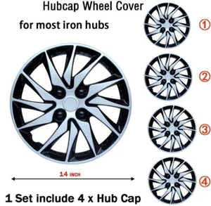 4PC 14" Tire wheel rim cover for protecting the hub for 1993-2002 Toyota Corolla - Picture 1 of 11