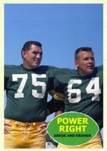 JERRY KRAMER FORREST GREGG POWER RIGHT 60### BUY 5 GET 1 FREE ### or 30% OFF 12 - Picture 1 of 1