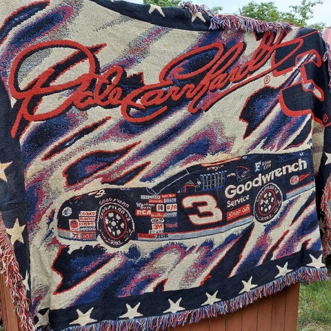 Dale Earnhardt #3 Throw Blanket Nascar Racing Goodwrench Cover