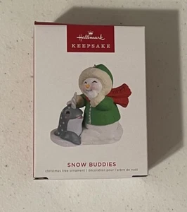 Hallmark 2022 Snow Buddies 25th in The Series Keepsake Ornament Christmas New - Picture 1 of 5