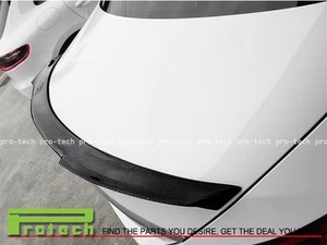 M-BENZ Vos Style Carbon Fiber Trunk Spoiler Fit W205 C-Class C250 C300 C400 4Dr  - Picture 1 of 2