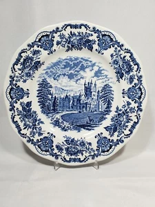 Wedgwood England "Royal Homes of Britan" Blue Plates Balmoral Castle 2 Avail - Picture 1 of 9