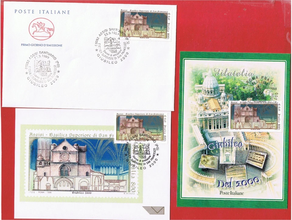 Italy #2307 FDC  Holy Year 2000 w/2 Post Cards   Free S/H - Image 1 of 1