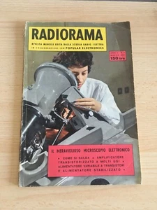 RIVISTA RADIORAMA N° 3 MARZO 1960 MICROSCOPIO ELETTRONICO RADIO ELETTRA - Imagen 1 de 2