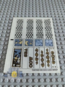 Der Lego Film AUFKLEBERBLATT NUR für Lego Set 70810 Metallbart Seekuh - Neu - Bild 1 von 1