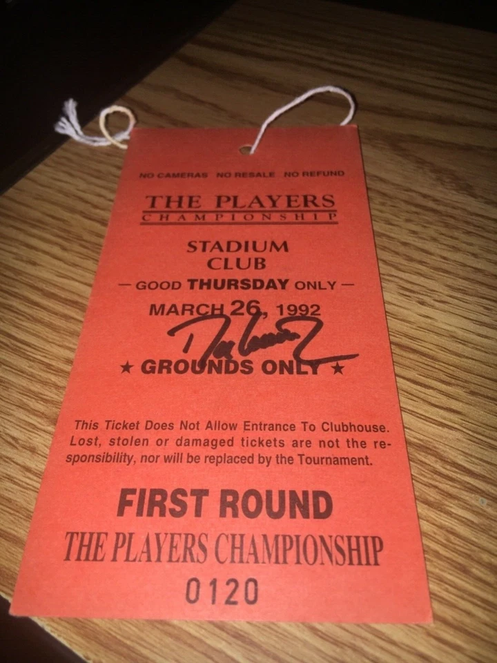 Davis Love III Firmado 1992 The Players Championship  Foto 1 de 1