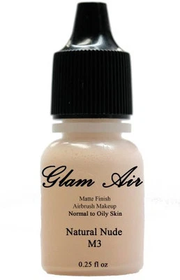 Base mate natural mate Glam Airbrush M3 maquillaje a base de agua 0,25 oz (Id Foto 1 de 3