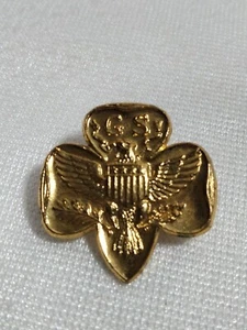 Vintage Pfadfinder Anstecknadel Gold Adler vier Sterne - Bild 1 von 4