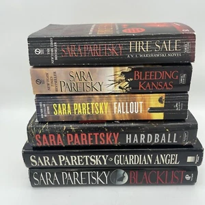 Lot of 6 Sara Paretsky Novels Fallout Guardian Angel  - Picture 1 of 5