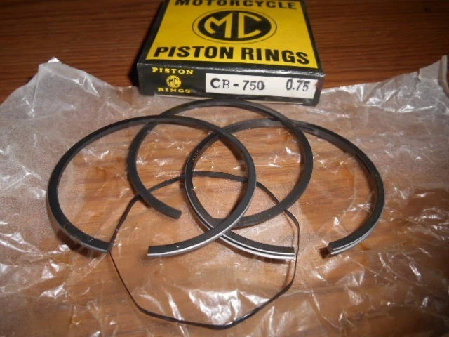 Anillos de pistón Honda .75 1969-1976 CB750 CB750K SOHC 13041-300-013 marca MC NUEVO DE STOCK Foto 1 de 1