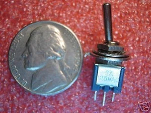 50X Toggle Switch Sub Mini 1PDT on/off car guitar bike - Picture 1 of 1