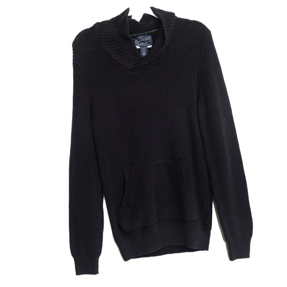 Suéter American Rag tamanho S preto malha gola alta - Imagem 1 de 4