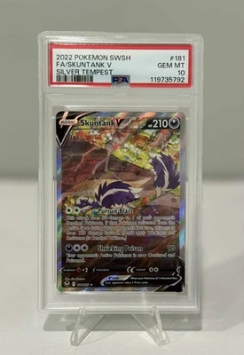 Skuntank V (Alternate Full Art) 181/195 Swsh12  PSA 10 - Image 1 of 2