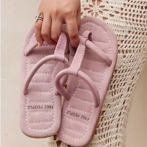 Sandale Free People Hadden Slide (femme) 8,5 neuve sans étiquette daim rose clair - Photo 1/6