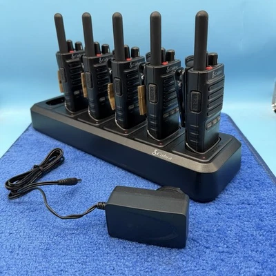 Cobra PX650-BCH6 5-Pack Professional Business 2 Way FRS Walkie Talkie Radios - Image 1 of 4