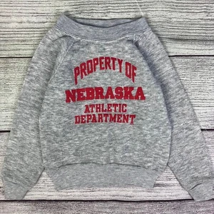 Vintage 1980s Nebraska Huskers College Crewneck size Boys 4 Small - Picture 1 of 5