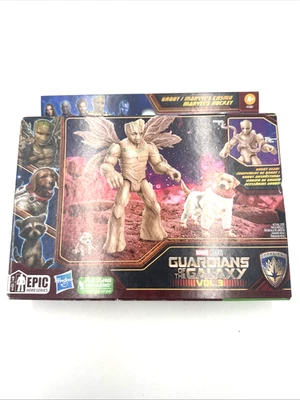 Marvel Groot & Cosmo Figure Set – Guardians of the Galaxy Vol. 3 – Hasbro New - Image 1 of 4