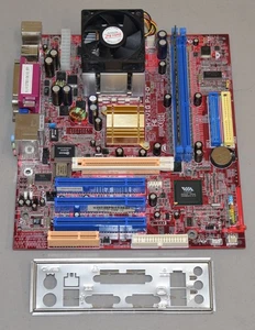 Biostar M7VIG Pro-D mATX Socket A AMD Duron 750MHz 256MB DDR IO Shield AGP PCI - Picture 1 of 6