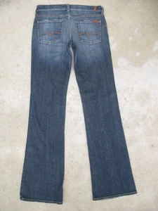 7 for all Mankind Mujer Bootcut Jeans Talla 28 Azul Envejecido+Elástico L33.75 - Imagen 1 de 8