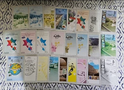 Israel Souvenir Leaf Lot Of 143 Different Page, Proof, Mint , Error , Specimen # - Image 1 of 4