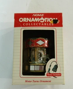 Ornamento giostra girevole vintage nuovo con scatola 1989 NOMA Ornamotion con motore - Foto 1 di 4