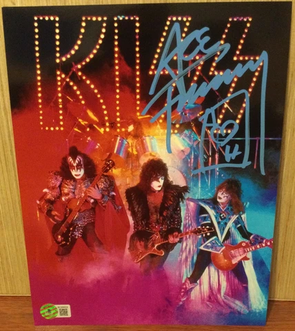 ACE FREHLEY SIGNED KISS 8X10 PHOTO C SPACEMAN BECKETT BAS Cover