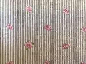 50cm x 50cm Square Sophie Allport Rosebud Cotton Duck Fabric New Stamford Stripe - Picture 1 of 8