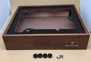 Vintage Wood GRUNDIG Turntable Case w/ FEET 15.75" x 13.75" Dual 1210 PART - Picture 1 of 14